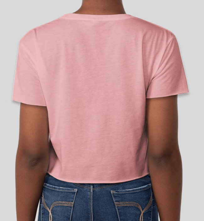 Image of Fall Pink/Wine Crop Shirt 