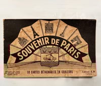 Image 7 of Carnet ancien 10 cartes postales originales Souvenir de Paris années 50 – couleurs, non écrites