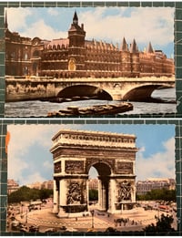 Image 6 of Carnet ancien 10 cartes postales originales Souvenir de Paris années 50 – couleurs, non écrites