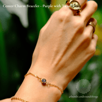 Image 1 of Sparkly Center Charm Bracelets (various) (ready to ship)