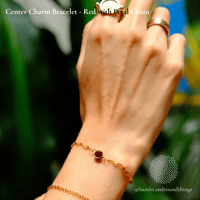 Image 2 of Sparkly Center Charm Bracelets (various) (ready to ship)