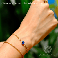 Image 2 of Clasp Sparkly Charm Bracelet (various) (ready to ship)