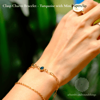 Image 4 of Clasp Sparkly Charm Bracelet (various) (ready to ship)