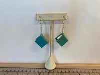 Book Earrings -Turquoise