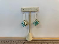 Book Earrings -Paisley