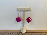 Book Earrings -Rose