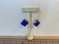Book Earrings -True Blue