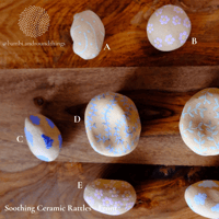 Image 1 of Soothing Ceramic Rattles (various) (ready to ship)