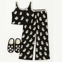 ghost pajama set *VERY LIMITED* includes slippers (50% does not apply) 