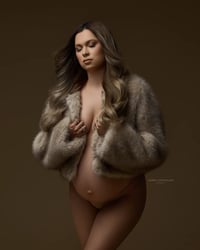 Image 1 of Faux fur coat