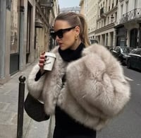 Image 3 of Faux fur coat