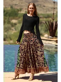 Image 1 of Black Paisley Bohemian Maxi 