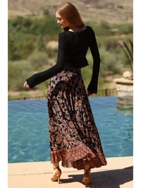 Image 2 of Black Paisley Bohemian Maxi 