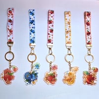 Image 4 of 【 LANYARDS 】Fruity and Berry Key Ring Keychain (13cm. Lanyard, 2" + 1" Epoxy Front)