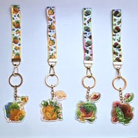 Image 5 of 【 LANYARDS 】Fruity and Berry Key Ring Keychain (13cm. Lanyard, 2" + 1" Epoxy Front)