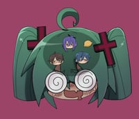 Image 1 of Rotten Girl Miku Shaker Keychain