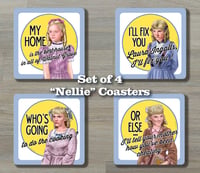 Image 1 of Set of 4 "Nellie Oleson" Coasters