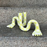 Image 2 of WIGGLY PAIR OF LEGS - CANDLE HOLDER