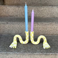 Image 4 of WIGGLY PAIR OF LEGS - CANDLE HOLDER