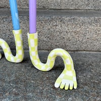 Image 3 of WIGGLY PAIR OF LEGS - CANDLE HOLDER