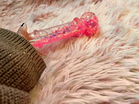 Image 4 of Pink Freezable Glitter Chillum 
