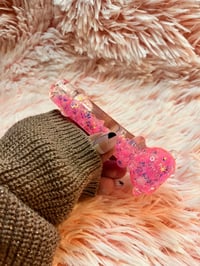 Image 1 of Pink Freezable Glitter Chillum 