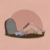 Graveyard Love 8x8 Print