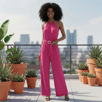 Image 1 of Fushia Romper