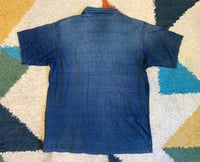 Image 6 of 45rpm indigo dyed cotton polo shirt, size 4 (fits M)