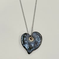mirror heart pendant necklace #1