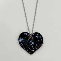 black heart pendant necklace #2