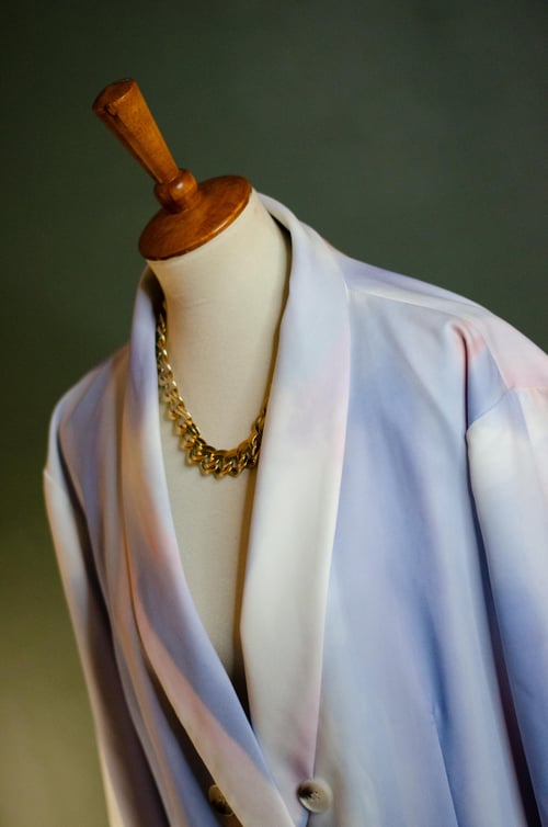 Image of Modern Eshal Watercolor Double  Breasted Blazer