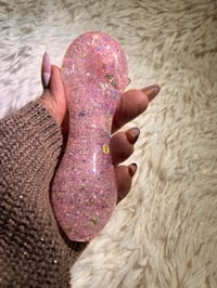 Image 9 of Bearly Love Pink Freezable Glitter Glass Tobacco Pipe