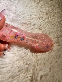 Image 11 of Bearly Love Pink Freezable Glitter Glass Tobacco Pipe