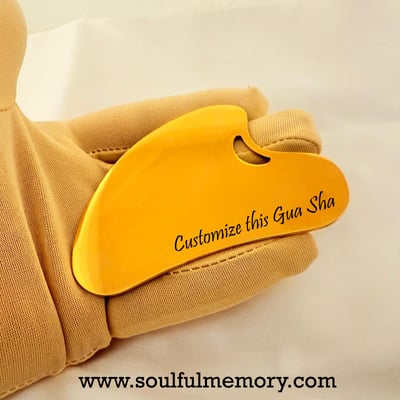 Image of Custom Engraved Gua Sha - Premium Spa Product Gifts. Customized as per needs.