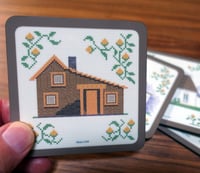 Image 5 of Set of 8 "Little House On The Prairie" Coasters