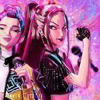 Image 4 of Huntr/x Girls | KPop Demon Hunters Painting
