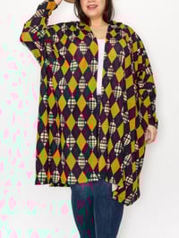 Oversized open cardigan