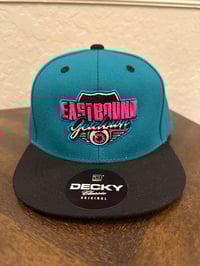 Image 2 of EBGD Snap Back Trucker Cap w/ Nightime Logo Patch 