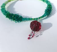 Image 1 of Jade Floral Gradient necklace