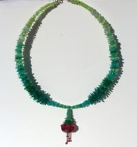 Image 3 of Jade Floral Gradient necklace