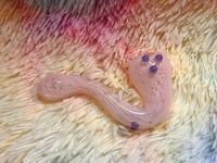Image 7 of Pink & Purple Sherlock Glass Tobacco Pipe 