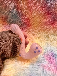 Image 8 of Pink & Purple Sherlock Glass Tobacco Pipe 