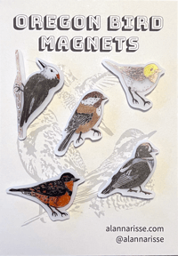 Oregon Bird Magnets, Set 1