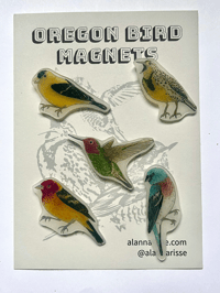 Oregon Bird Magnets, Set 2