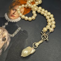 Image 3 of Freshwater pearl necklace with Baroque pearl pendant 