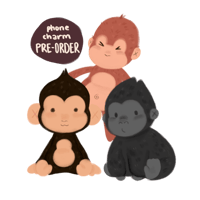 Image 1 of ape babies ★ phone charms [PRE-ORDER]