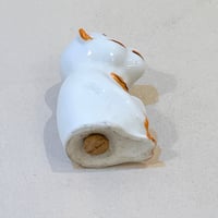 Image 6 of Ancienne salière de singe rêveur en porcelaine blanche - vintage début XXe - Germany