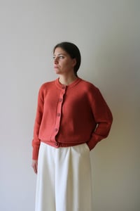 Image 3 of NATURALLY DYED MERINO CARDIGAN _ COL. 8035