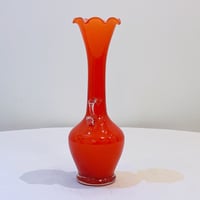 Image 2 of Vase vintage en verre soufflé rouge de Murano - Années 1960/70 - Soliflore